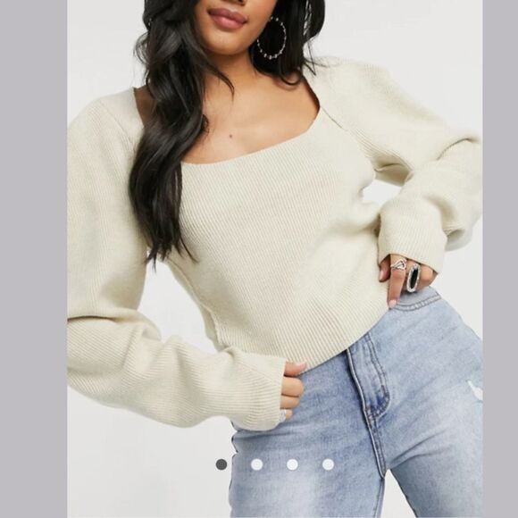 NWT Free People Saffron Open Back Sweater $128 S - Picture 14 of 14